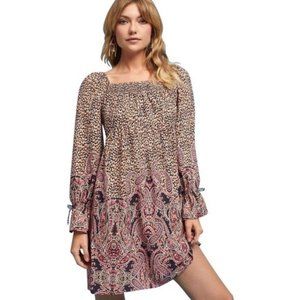 Anthropologie Maeve | Leopard Paisley Milou Dress L